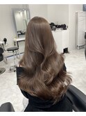 ブリーチなしWカラーでつくる赤みなしベージュ