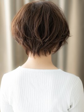 カバーヘア 上尾西口店(COVER HAIR) ミルクグレージュ小顔周りレイヤーショートボブX上尾20代30代