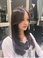 ロンド パルティール 大宮(Lond partir) ミルクティーベージュ/レイヤーボブ/韓国巻き/顔周りカット/大宮