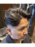 フェザーショート×スキンフェード