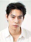 ビジネスメンズショートリクルートセンターパートツーブロック