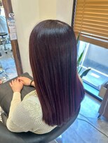 ヘアリゾート粋 トゥジュ 池袋東口店(tujuh)&nbsp;透明感モーヴブラウン/艶髪/ナチュラルストレート