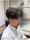 メンズカット/フェザーパーマ/メンズパーマ/アイブロウ/眉毛
