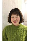低温デジタルでふんわりボブウェーブ