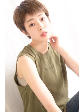 ヘアーメイク トレコローリ(hair make trecolori) 【trecolori 津田沼】眉上ショートバング