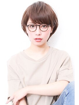 モニカ 西宮北口(Monica) 大人かわいい伸ばしかけグレージュナチュラルボブ