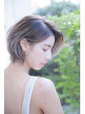 バレイヤージュカラーボブ