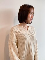 トップヘアーヒルズ 安城(TOP HAIR HILLS)&nbsp;柔らか切りっぱなしボブ/ニュアンスカラー/ヘルシースタイル