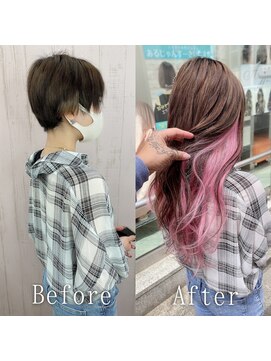 エクステ専門店あるじゃんすー 広島店 春色#シールエクステ#ヨシンモリ#こっくりピンクベージュ#広島
