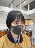 大人可愛い20代30代40代耳掛け小顔マッシュショートボブ