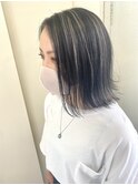 ハイライト&バレイヤージュ×ダークグレージュ♪