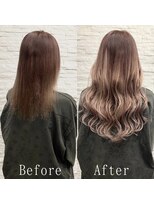 あるじゃんすー 神戸三宮店&nbsp;ハイミルクティーカラー#シールエクステ#地毛風カラー#神戸