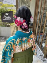 ヨハヘアガーデン(YOHA HAIR GARDEN) ◎袴×金箔アレンジ