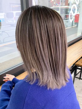 アイティー バイ アルバム 中野店(IT by ALBUM) バレイヤージュミディ_ショコラアッシュ_ba442101