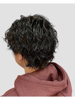 銀座マツナガ 浅草店&nbsp;ウルフマッシュ×ツイストスパイラルセンターパートパーマ