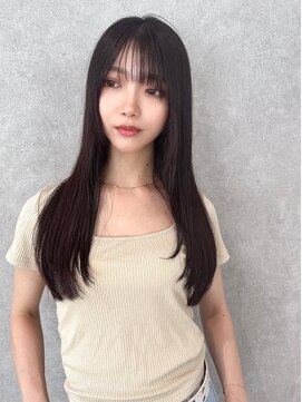 アールヘアーデザイン 藤が丘(r hair design) サラツヤロングベージュカラーブリーチしない透明感カラー