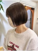 大宮韓国タッセルボブヘイリー切りっぱなし前下がりボブ20代30代