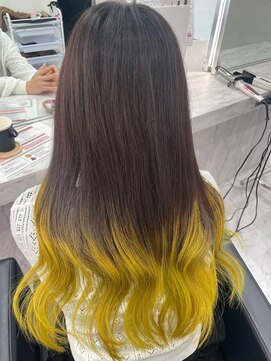 ミニョン(mignon) 韓国/ダブルカラー/ブリーチ/ピンク/学割U24/新越谷/南越谷/草加