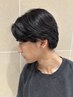 メンズカット+ニュアンスパーマ￥11000#メンズパーマ#センターパート#板橋