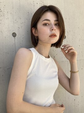 ヴィオットバイサロン(Viot by Salon) ヘイリーボブ 切りっぱなしボブ 肩ラインボブ 縮毛矯正 20代30