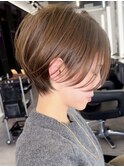 静岡ショートヘアレイヤーカット白髪染め白髪ぼかしハイライト
