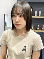 ラミエバイメルト 下北沢(lamie by melt)&nbsp;花田/ボブオリーブグレージュブリーチダブルカラー下北沢