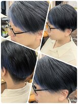 クリア 美容室&nbsp;さりげなく楽しむインナーカラーブルー☆