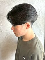 ニアウ 高崎店(Niau)&nbsp;フェザーパーマメンズセンターパート群馬高崎眉毛韓国