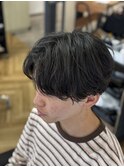 毛流れセンターパート