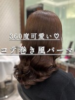 アピッシュ ギンザ(apish ginza)&nbsp;浅子小百合/360度可愛い長持ちコテ巻き風パーマ