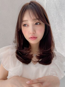 アグノス 青山(Agnos) サイドバング斜めバングレイヤーカット小顔カット#523g0115