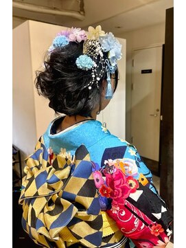 アビリティ ヘアー(ability hair) 和装 成人式 ショートアレンジアップスタイル!