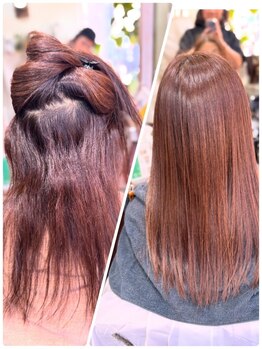 ユカシ(yucaci)の写真/クセを伸ばすだけでなく美髪を育む。ダメージ予防に特化した施術で、芯から輝く自然な仕上がりに。