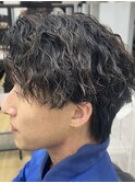 MEN'S HAIR/ブルーブラック/フェザーパーマ/錦糸町