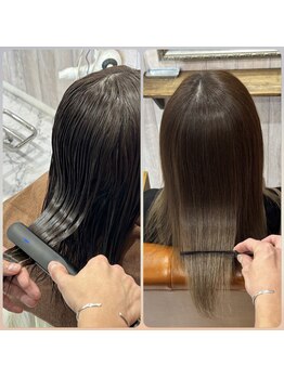 アクアクア  古正寺店(AQA+qua)の写真/お客様から大反響をいただいている【LEVULIシリーズ】導入店！「酸」と「熱」のW処方でツヤサラ質感に◎