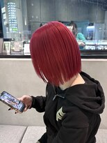 ロカリタ キョウト 河原町三条店(ROCAReTA kyoto)&nbsp;ビビットピンク  ボブカラー   トリプルカラー
