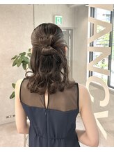 [伊藤瞳]ヘアセット/ヘアアレンジ/カチモリ/ハーフアップ/編み下ろし/浴衣ヘアアレンジ