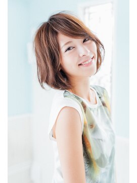 フレン(flen) 【flen】ひし形シルエットエアリーショート♪『藤原』