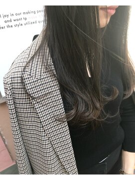 フロート 小阪店(float) 深みブラウン_ココアブラウン,フリンジウェーブ