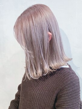 アイティーバイアルバム 藤沢店(IT by ALBUM) ミルクティーカラー_カーキグレージュマッシュショート_ba317841