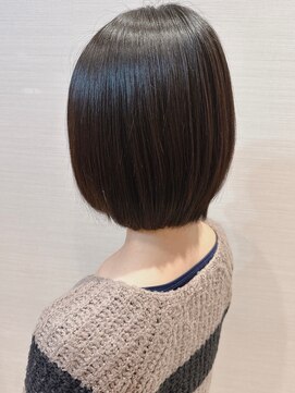 コーエン(cowen) 大人かわいい☆自然な丸みを残した王道ボブ♪髪質改善ストレート