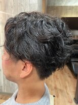 ヘアショップエヌアンドエー 久喜店(hairshop N&A)&nbsp;メンズカット 黒髪短髪 　毛流れニュアンスパーマ/ビジネス