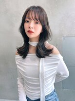 LIBERTE銀座 大人可愛いグレージュカラー×ヨシンモリヘア