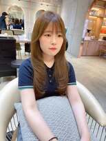 ロンド エスポワール 錦糸町(Lond espoir)&nbsp;セミディダークアッシュシアーカラー姫カット【韓国ヘア鈴木颯】