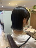 【L by first】切りっぱなしボブ×耳掛け