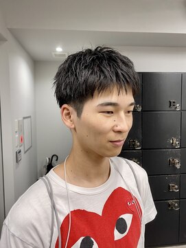 ヘアー アイス 御器所本店(HAIR ICI) スパイキーショートソフトツーブロックビジネスメンズ大人ヘア