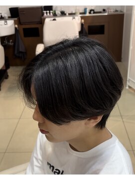 アッシュ 二子玉川店(Ash) センターパート×曲がる縮毛矯正