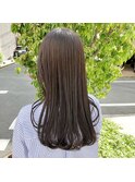 オリーブベージュ/透けカラー/透明感
