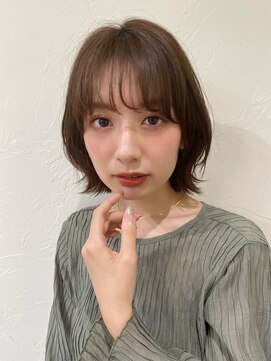 アメリシュシュ 柏(ameri chouchou) ナチュラルボブ×大人ショートボブ×切りっぱなし 20代30代40代