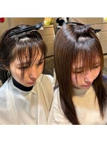 ヘアモイジャ(Hair Moija) 髪質改善前髪ストレート